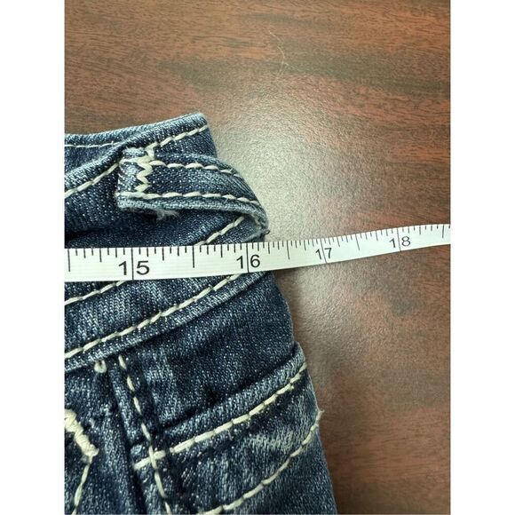 Vigoss The Chelsea Slim Boot Dark Wash Jeans Size 7/8 Length 33 - Picture 11 of 11